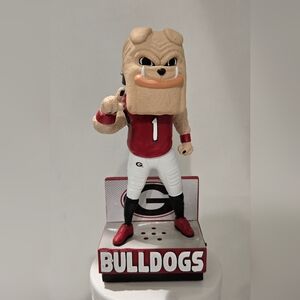 Musical Georgia Bulldogs Mascot Hairy Dawg Bobblehead plays 3 Georgia Songs NIB